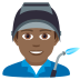 👨🏾‍🏭 man factory worker: medium-dark skin tone display on JoyPixels